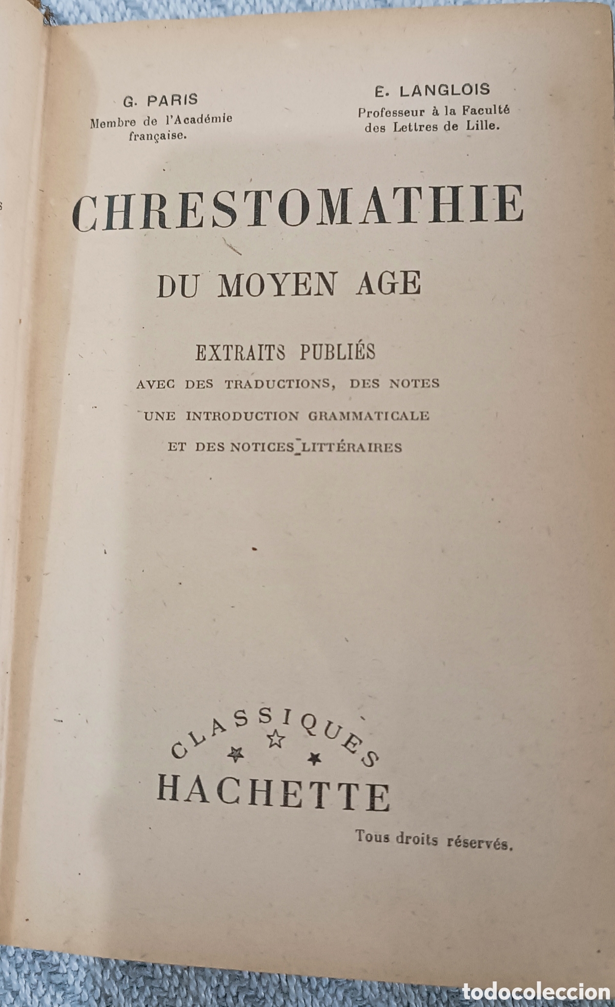 Libros: CHRESTOMATHIE DU MOYEN AGE - Foto 6