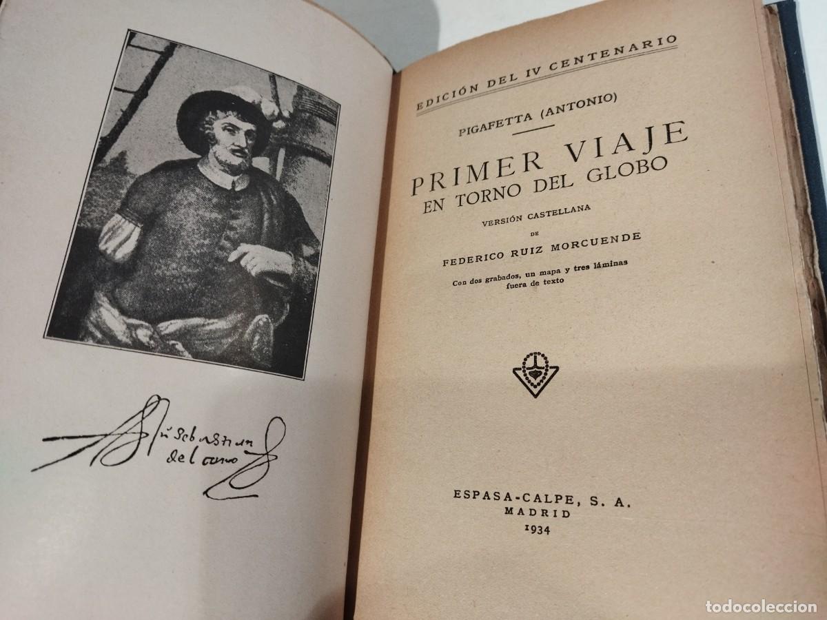 Libros: PRIMER VIAJE EN TORNO DEL GLOBO - PIGAFETTA, ANTONIO - Foto 4