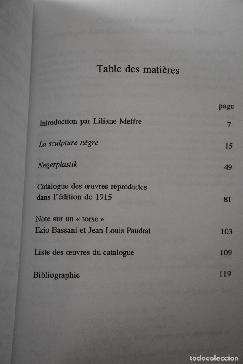 Libros: La sculpture n&egrave;gre, Carl Einstein - Foto 3