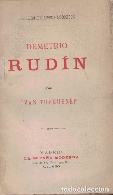 Libros: DEMETRIO RUD&Iacute;N. - Turguenef. Ivan, - Foto 1