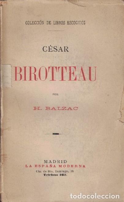 Libros: C&Eacute;SAR BIROTTEAU. - Balzac. H. de, - Foto 1