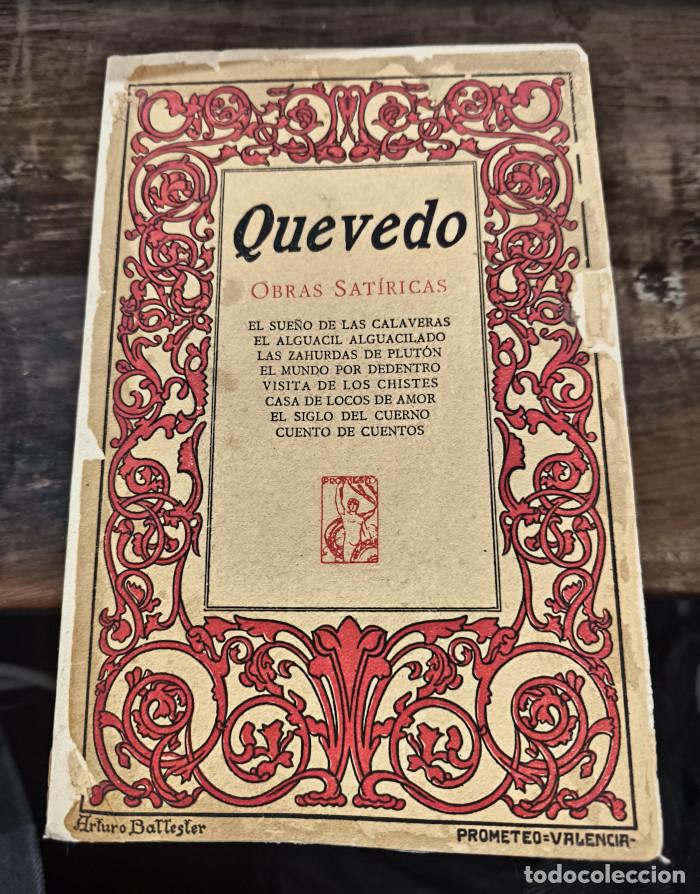Libros: QUEVEDO. OBRAS SAT&Iacute;RICAS - Francisco De Quevedo - Foto 1
