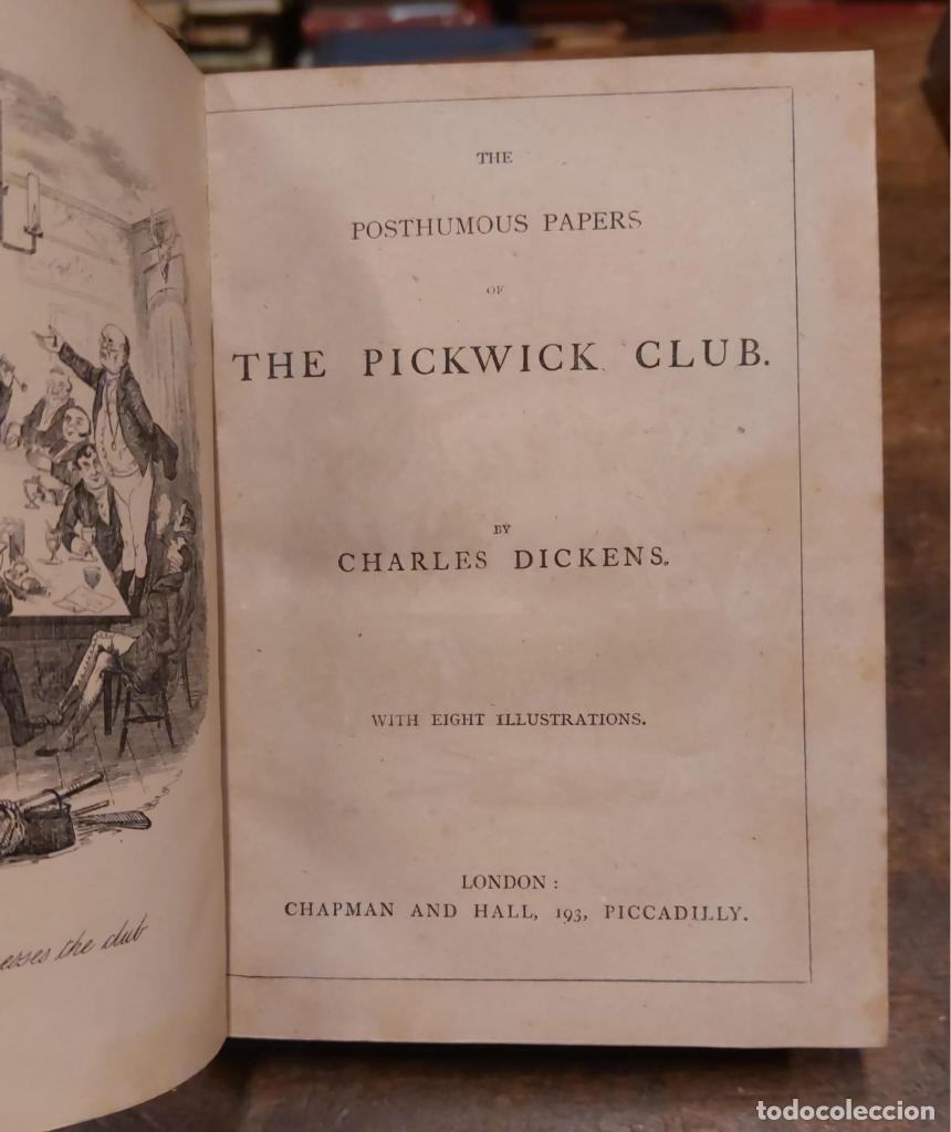 Libros: THE PICKWICK CLUB. With eight illustrations. - DICKENS, Charles. - Foto 2