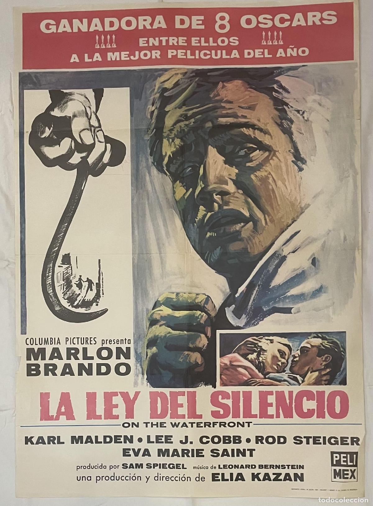 Libros: La Ley del Silencio. Cartel original de la pel&iacute;cula. - Foto 1