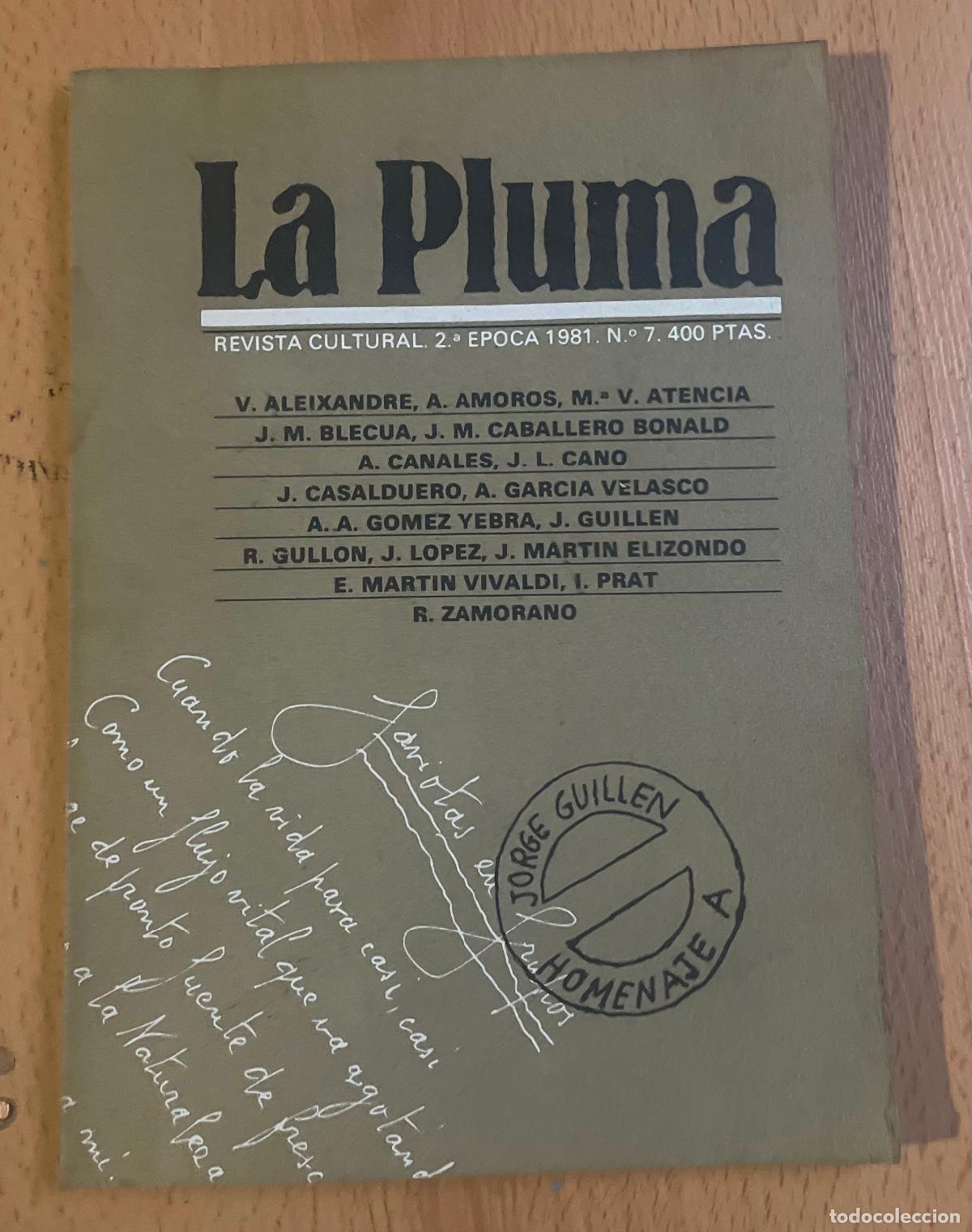 Libros: LA PLUMA, Revista Cultural 2 epoca Numero 7 - Foto 1