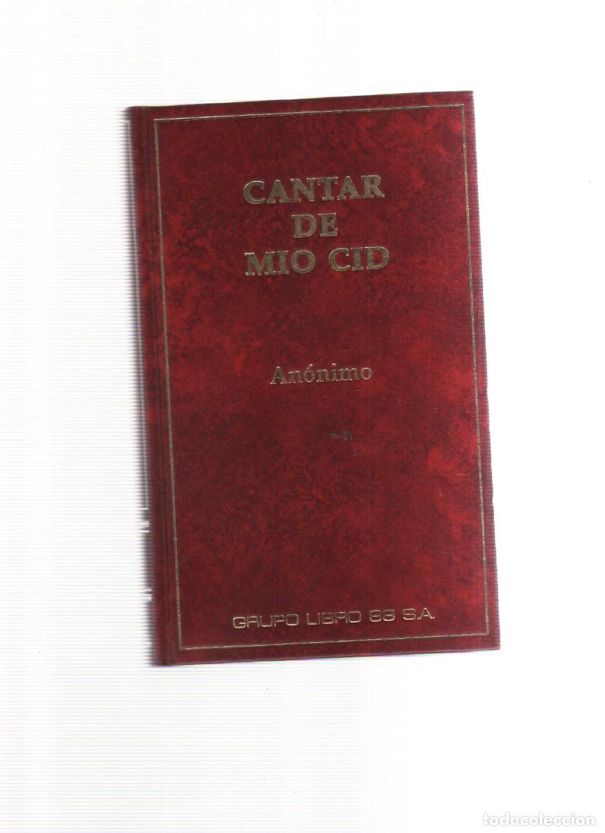Libros: CANTAR DE MIO CID ANONIMO GRUPO LIBRO 88 S,A - Foto 1