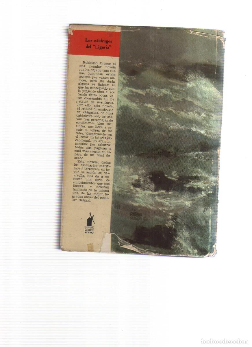 Libros: SALGARI LOS NAUFRAGOS DEL LIGURIA - Foto 2