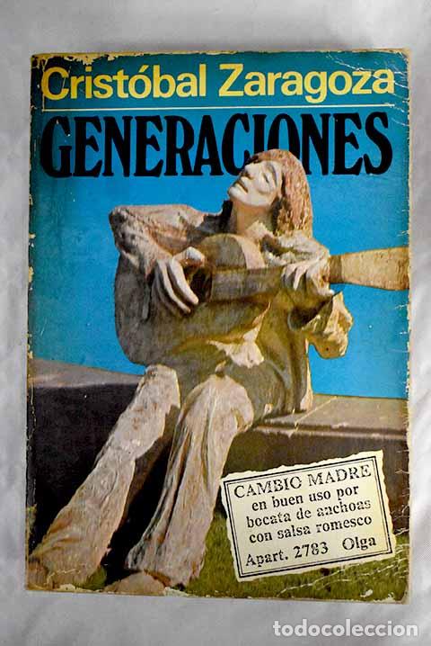 Libros: Generaciones: Zaragoza, Crist&oacute;bal.- Zaragoza, Crist&oacute;bal - Foto 1