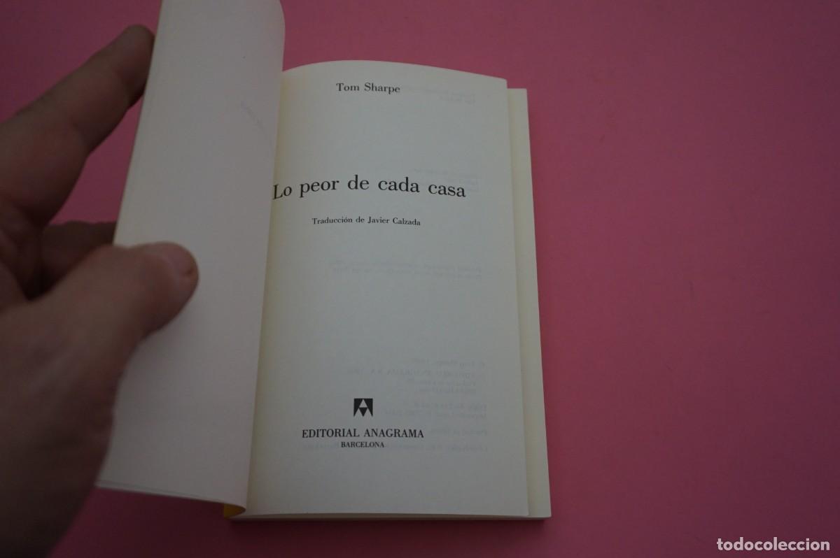 Libros: 14B/ LO PEOR DE CADA CASA - TOM SHARPE / EDITORIAL ANAGRAMA - Foto 2
