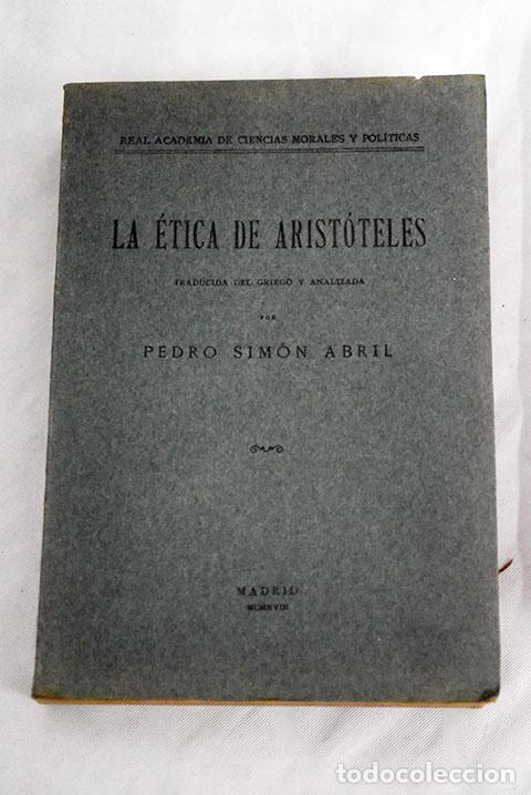 Libros: La &Eacute;tica de Arist&oacute;teles.- Arist&oacute;teles - Foto 1