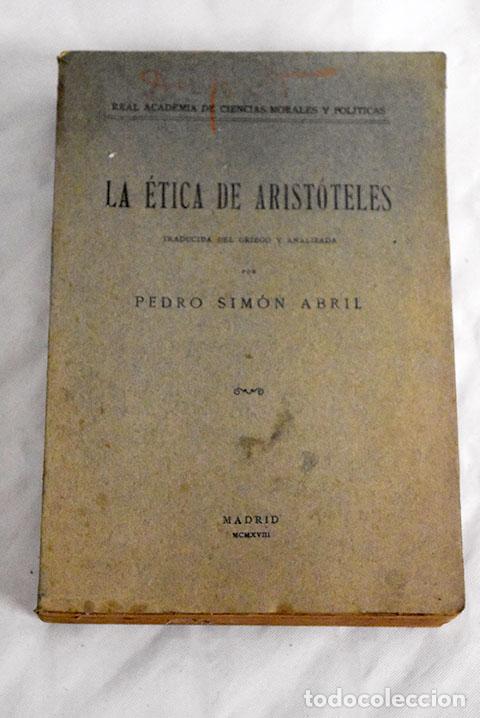 Libros: La &Eacute;tica de Arist&oacute;teles.- Arist&oacute;teles - Foto 1