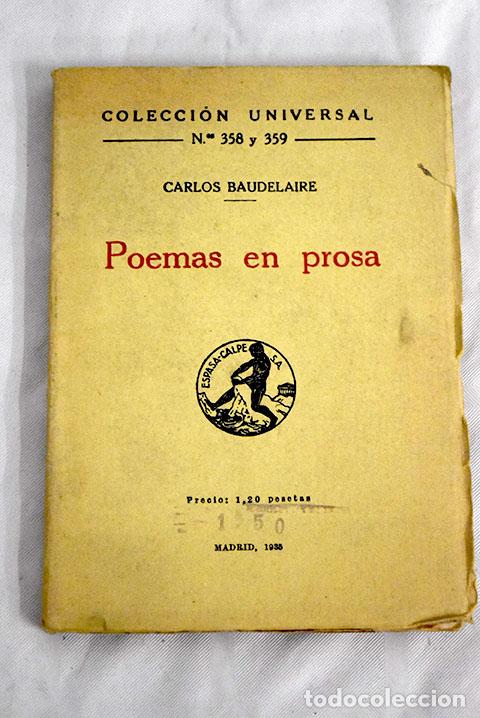 Libros: Poemas en prosa: Baudelaire, Charles.- Baudelaire, Charles - Foto 1