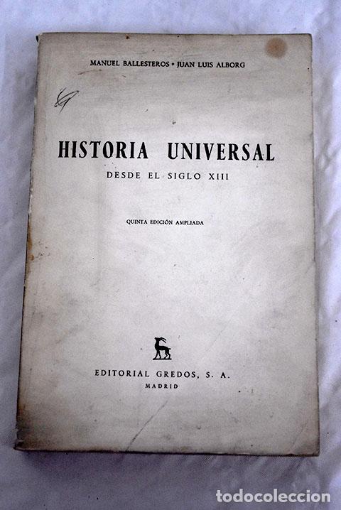 Libros: Historia universal, tomo II.- Ballesteros Gaibrois, Manuel - Foto 1