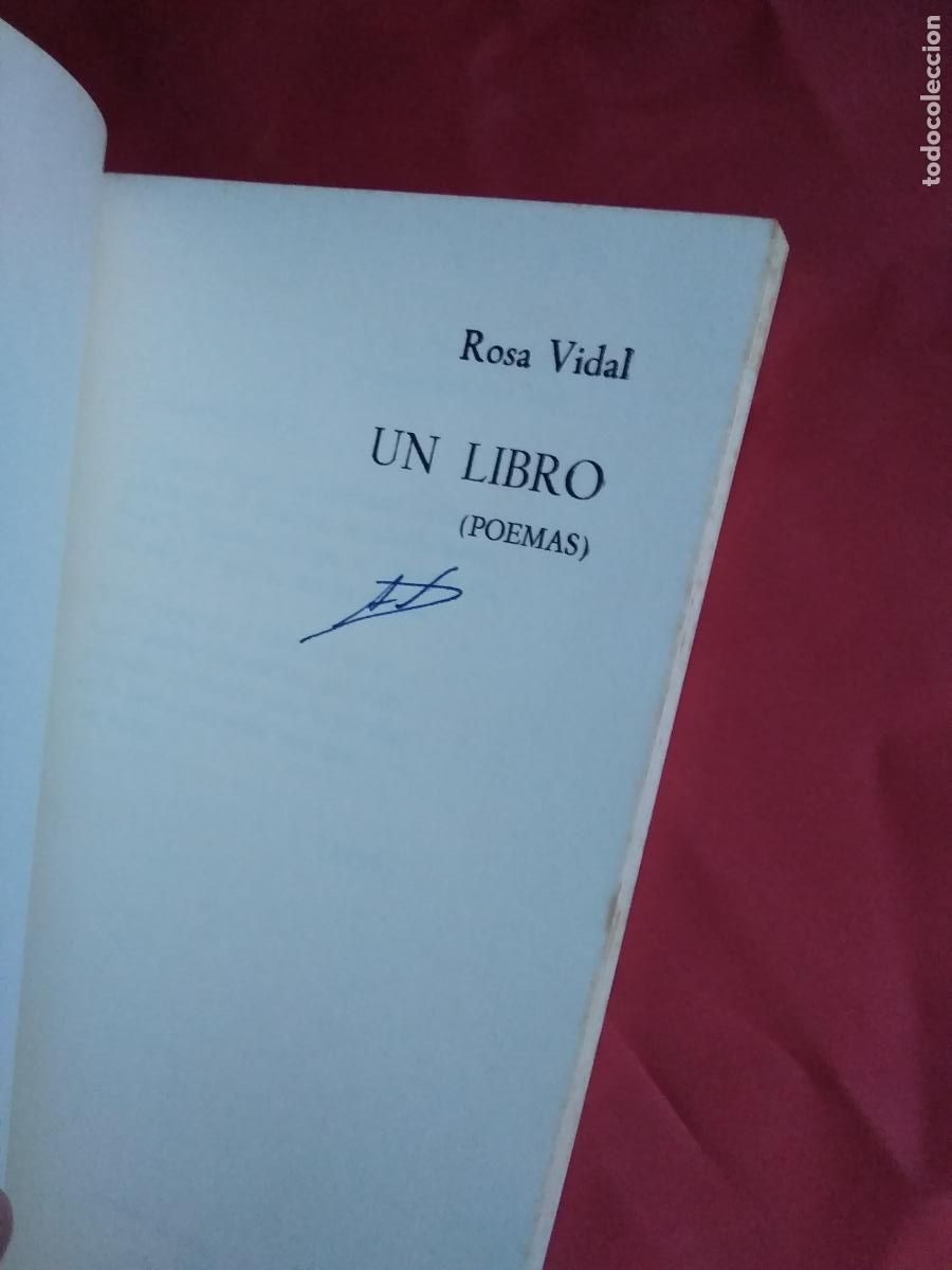 Libros: Un Libro (Poemas) Rosa Vida L.6922-1391 - Foto 5