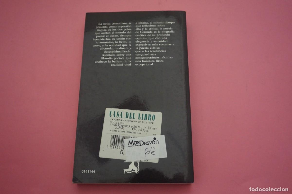 Libros: 2B/ ANTOLOGIA - LUIS CERNUDA / LETRAS HISPANICAS - Foto 5