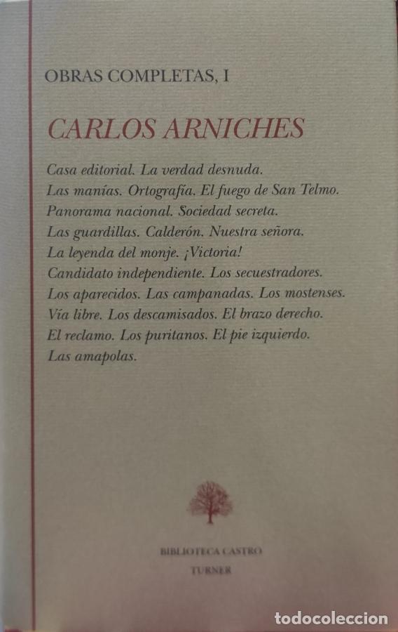 Libros: OBRAS COMPLETAS. TOMO I - ARNICHES, Carlos - Foto 1