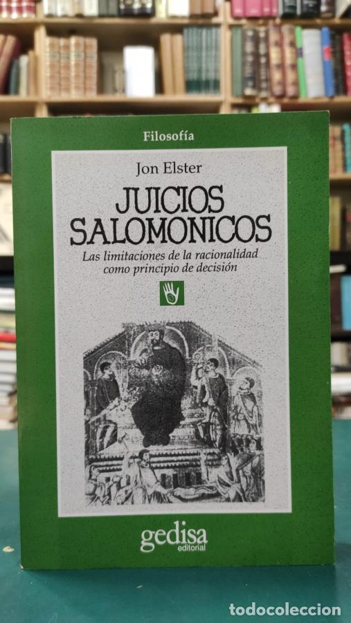 Libros: JUICIOS SALOM&Oacute;NICOS - ELSTER, JON - Foto 1