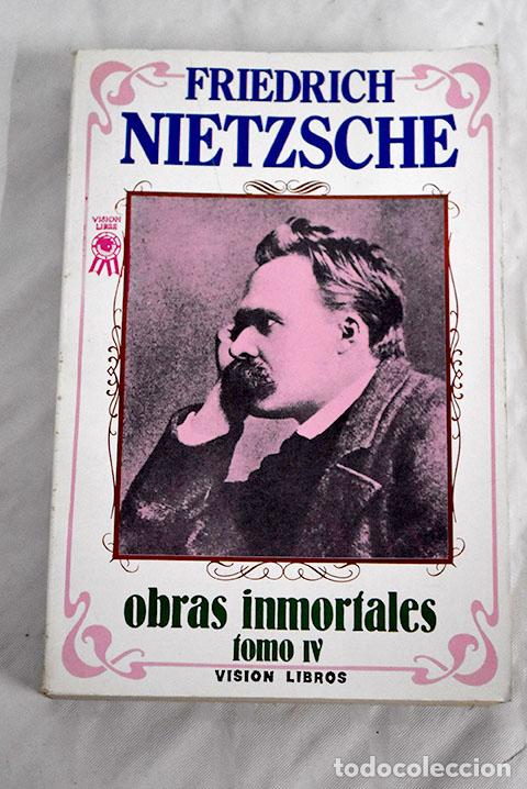 Libros: Obras inmortales, tomo IV.- Nietzsche, Friedrich - Foto 1