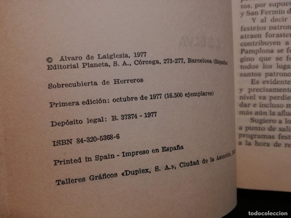 Libros: LIBRO - TIERRA CACHONDA - &Aacute;LVARO DE LA IGLESIA - PLANETA - Foto 2