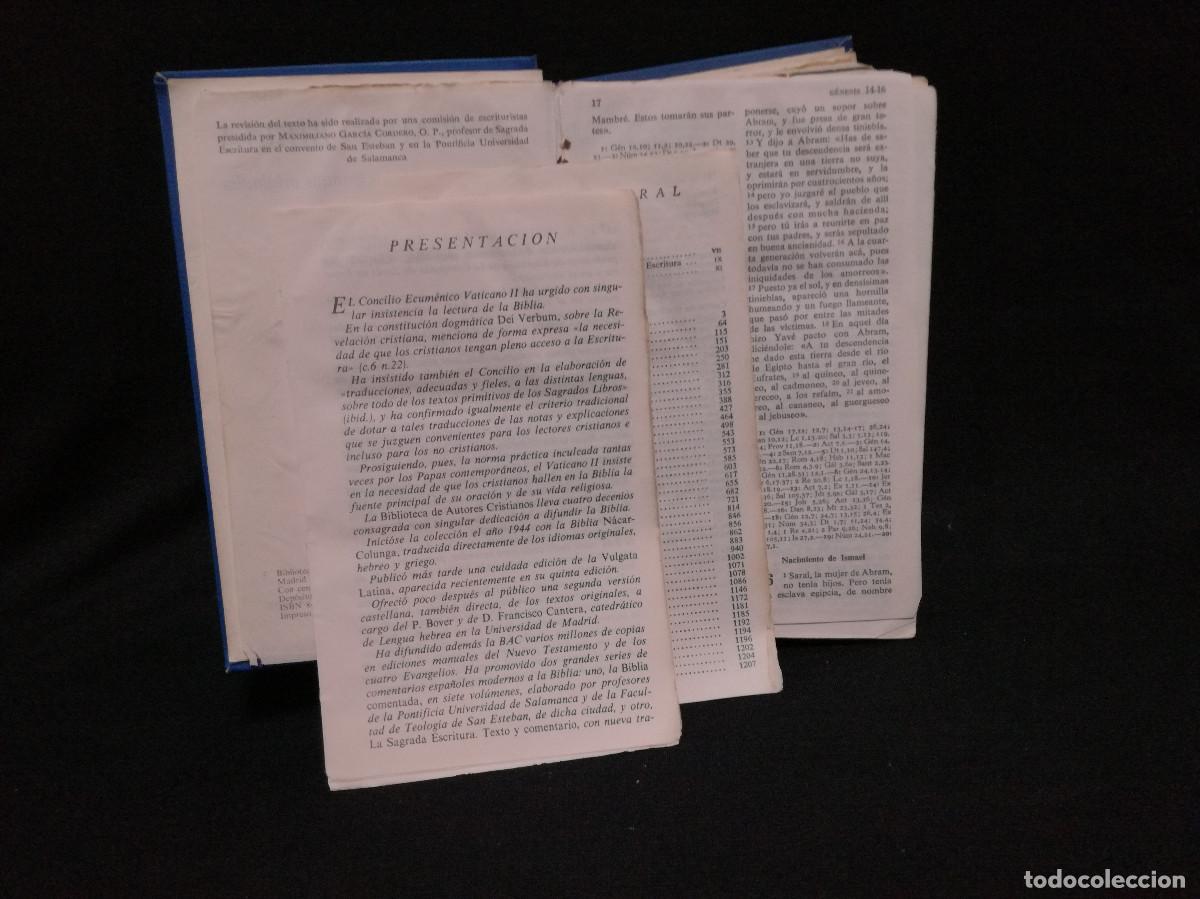 Libros: LIBRO - SAGRADA BIBLIA - NACAR COLUNGA - B.A.C. - 1980 - Foto 3