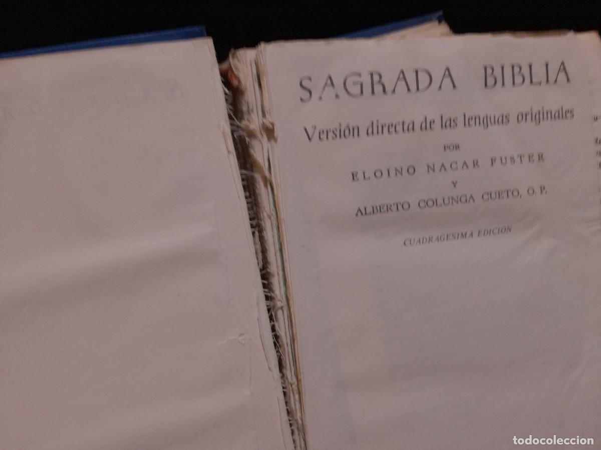 Libros: LIBRO - SAGRADA BIBLIA - NACAR COLUNGA - B.A.C. - 1980 - Foto 4