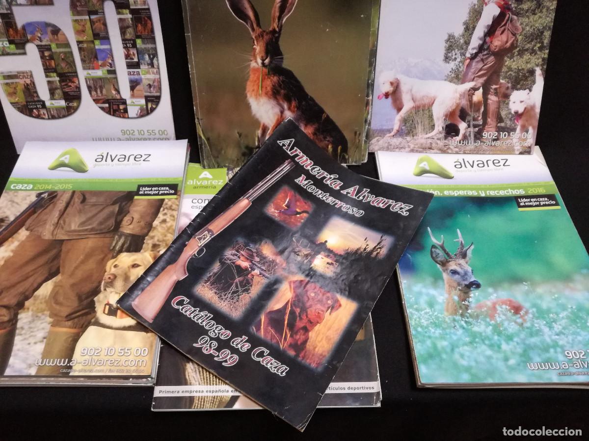 books: LOTE DE 17 CATALOGOS REVISTAS LIBROS DE CAZA Y ARMAS - ARMERIA ALVAREZ