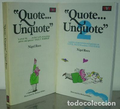 Libros: QUOTE...UNQUOTE. (2 VOLUMENES). - REES Nigel. - Foto 1