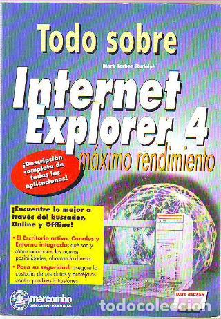 Libros: TODO SOBRE INTERNET EXPLORER 4. - TORBEN RUDOLPH Mark. - Foto 1