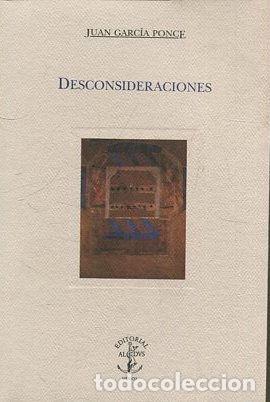 Libros: DESCONSIDERACIONES. - GARCIA PONCE Juan. - Foto 1