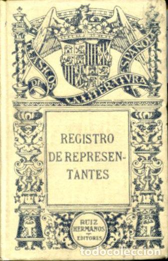 Libros: REGISTRO DE REPRESENTANTES. - LOPE DE RUEDA Y OTROS. - Foto 1