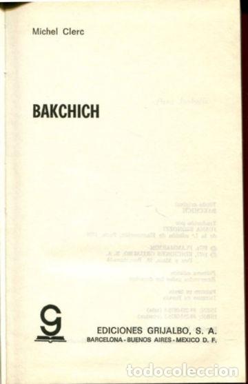 Libros: BAKCHICH. - CLERC Michel. - Foto 1
