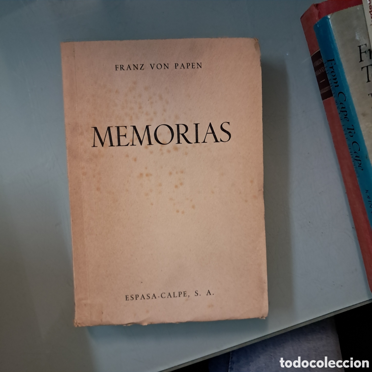 Libros: Franz Von Papen, Memorias, Espasa Calpe - Foto 1