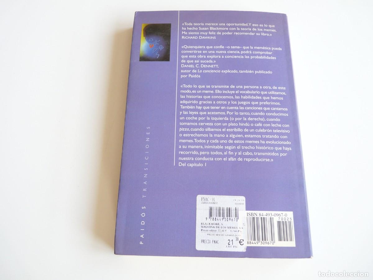 Libros: La m&aacute;quina de los memes Susan Blackmore - Foto 5