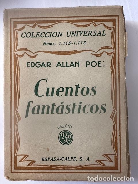 Libros: CUENTOS FANT&Aacute;STICOS. Colecci&oacute;n Universal - POE, Edgar Allan - Foto 1