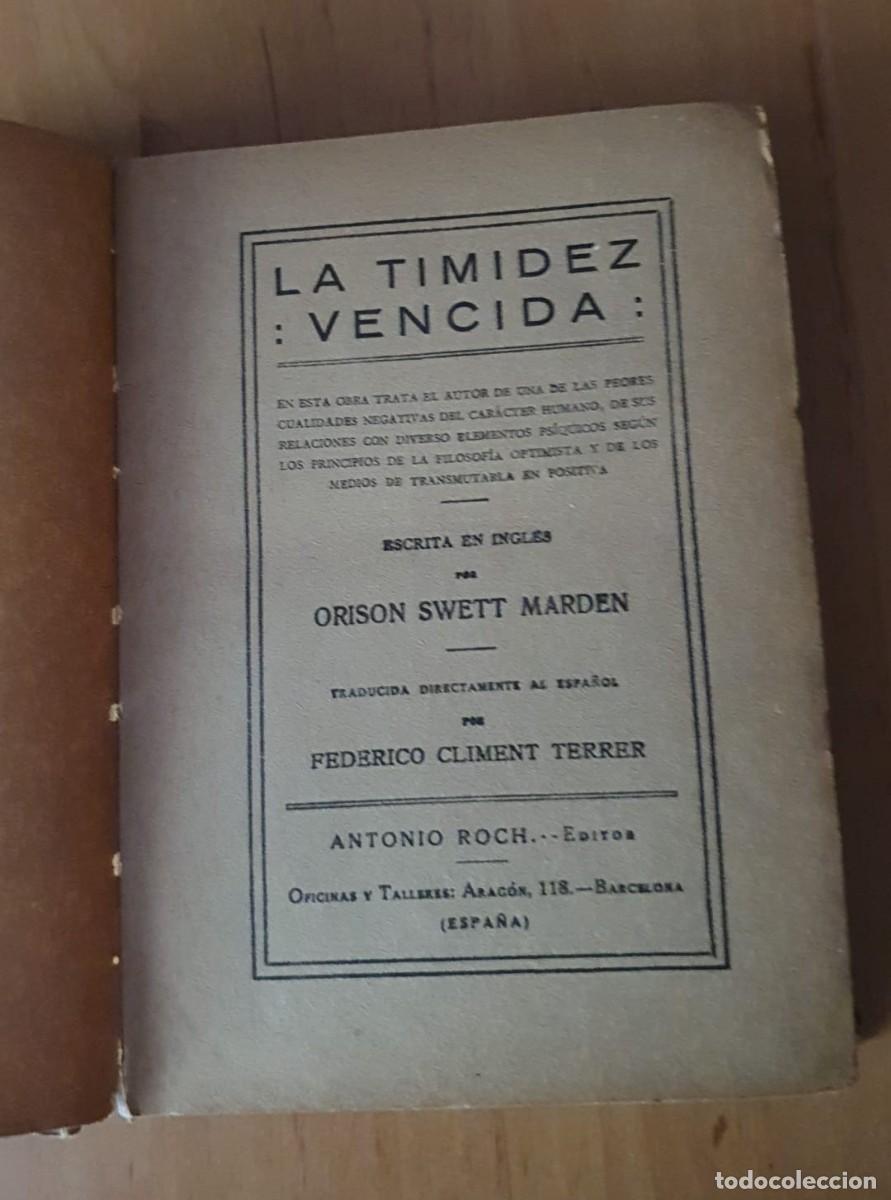Libros: La Timidez Vencida por O. S. Warden - Foto 2