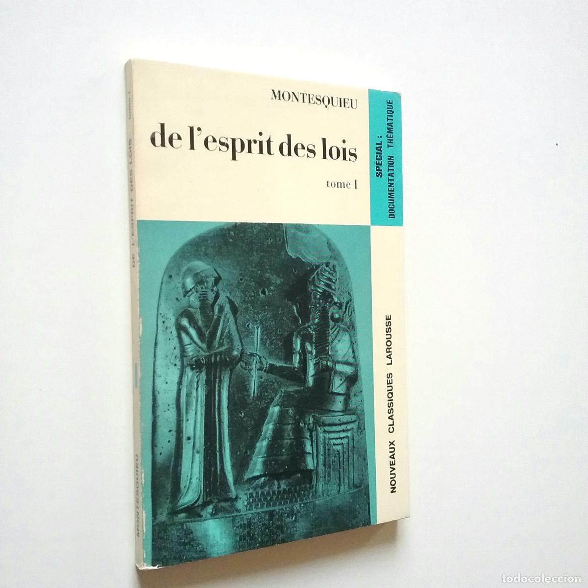 Libros: Montesquieu - De lesprit des lois. Tome I - Foto 1