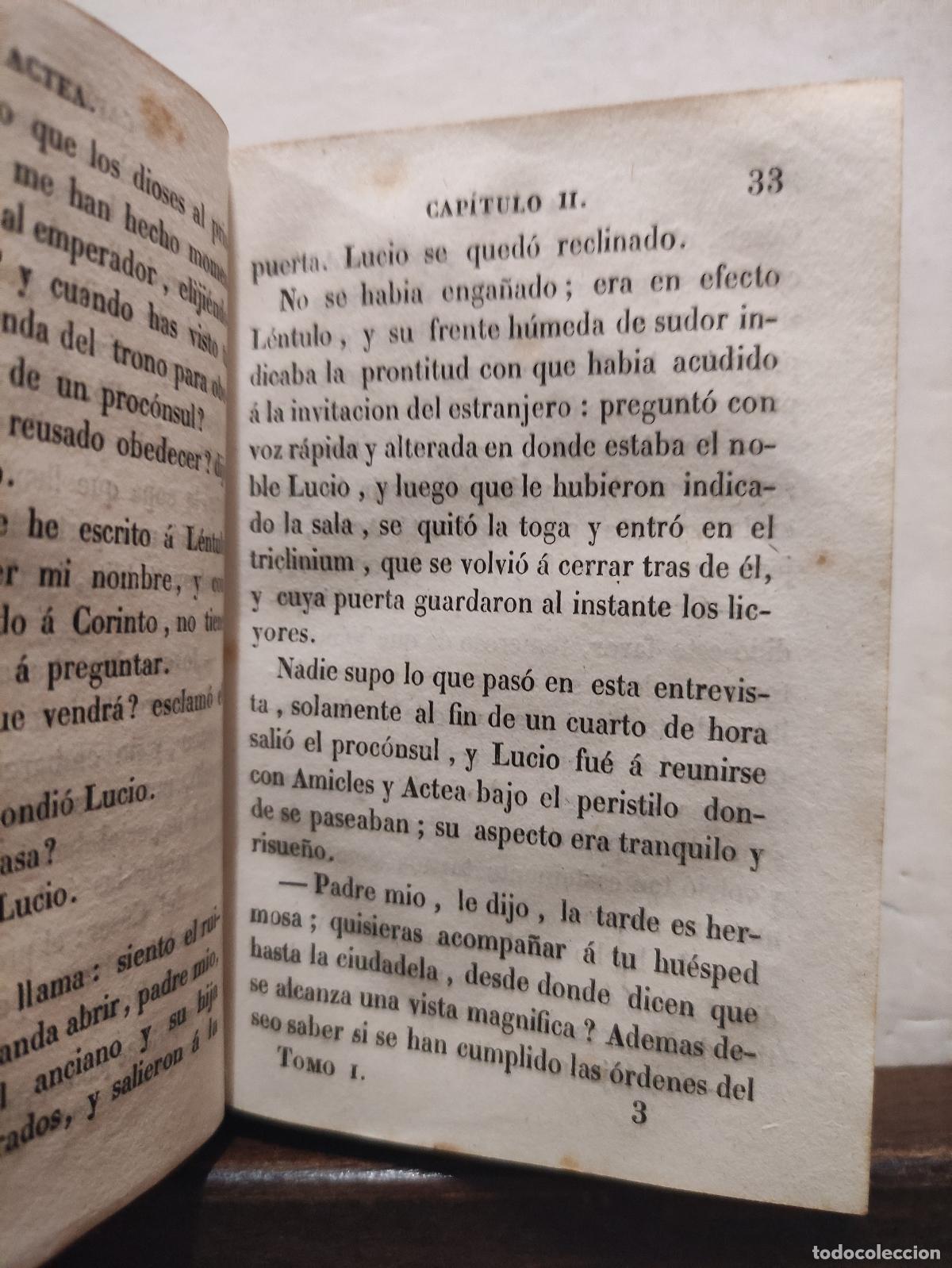Libros: ACTEA - TOMO 1 DE 2 - ALEJANDRO DUMAS - 1842 - Foto 3