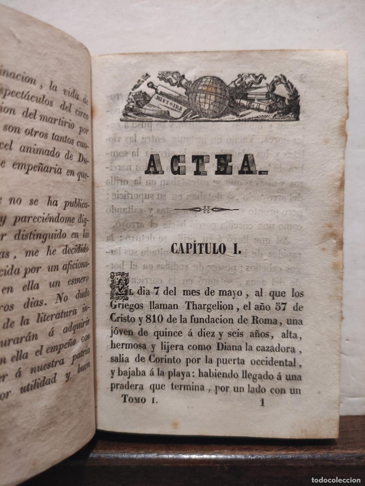 Libros: ACTEA - TOMO 1 DE 2 - ALEJANDRO DUMAS - 1842 - Foto 5