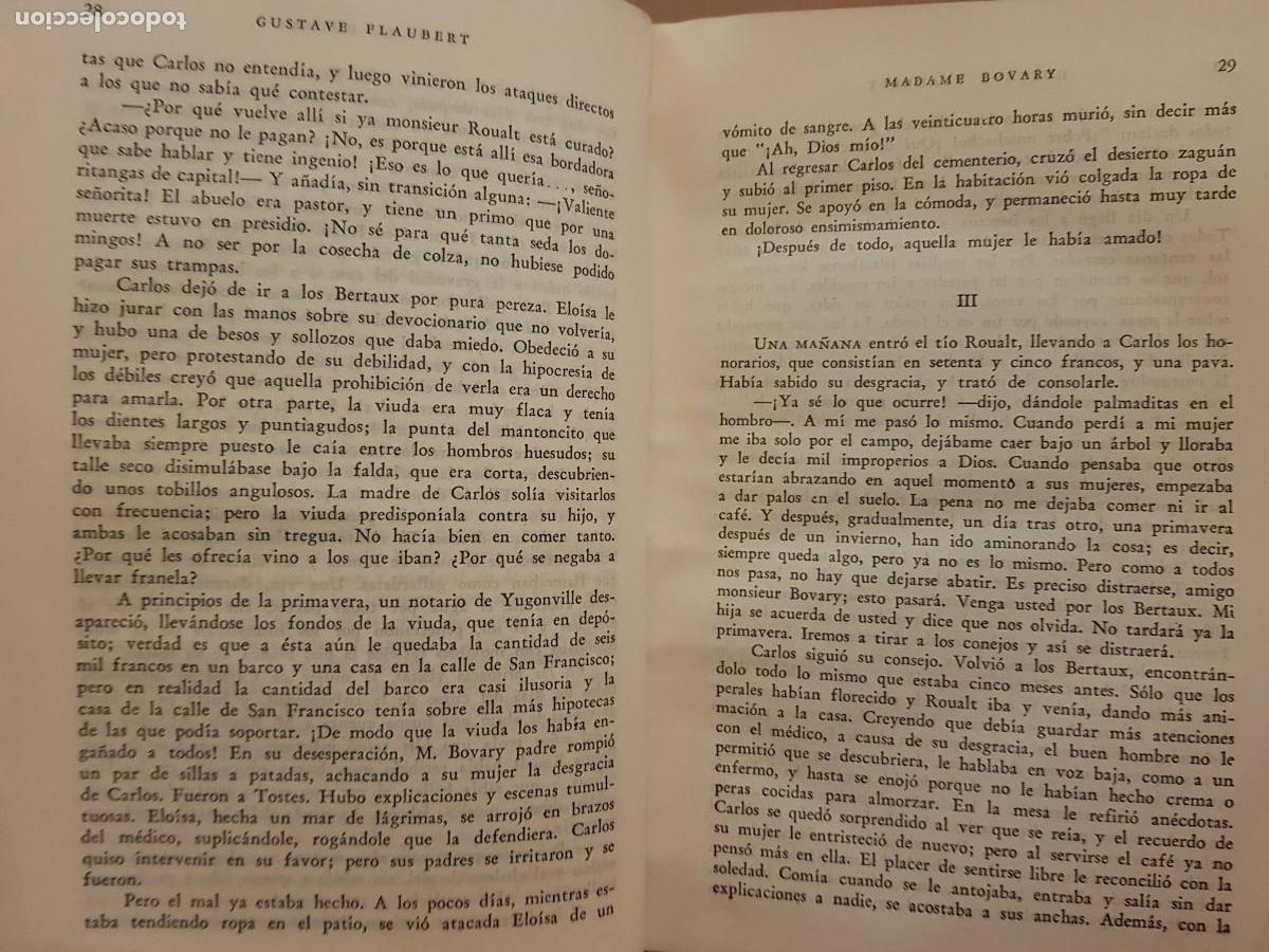 Libros: GUSTAVE FLAUBERT - NOVELAS COMPLETAS - EL ATENEO ED. - 1954 - Foto 7
