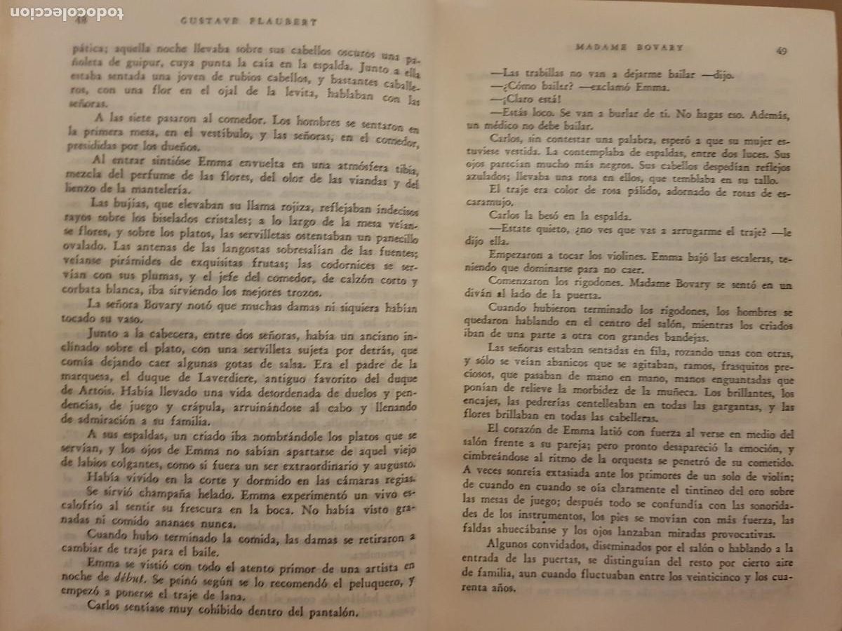 Libros: GUSTAVE FLAUBERT - NOVELAS COMPLETAS - EL ATENEO ED. - 1954 - Foto 8