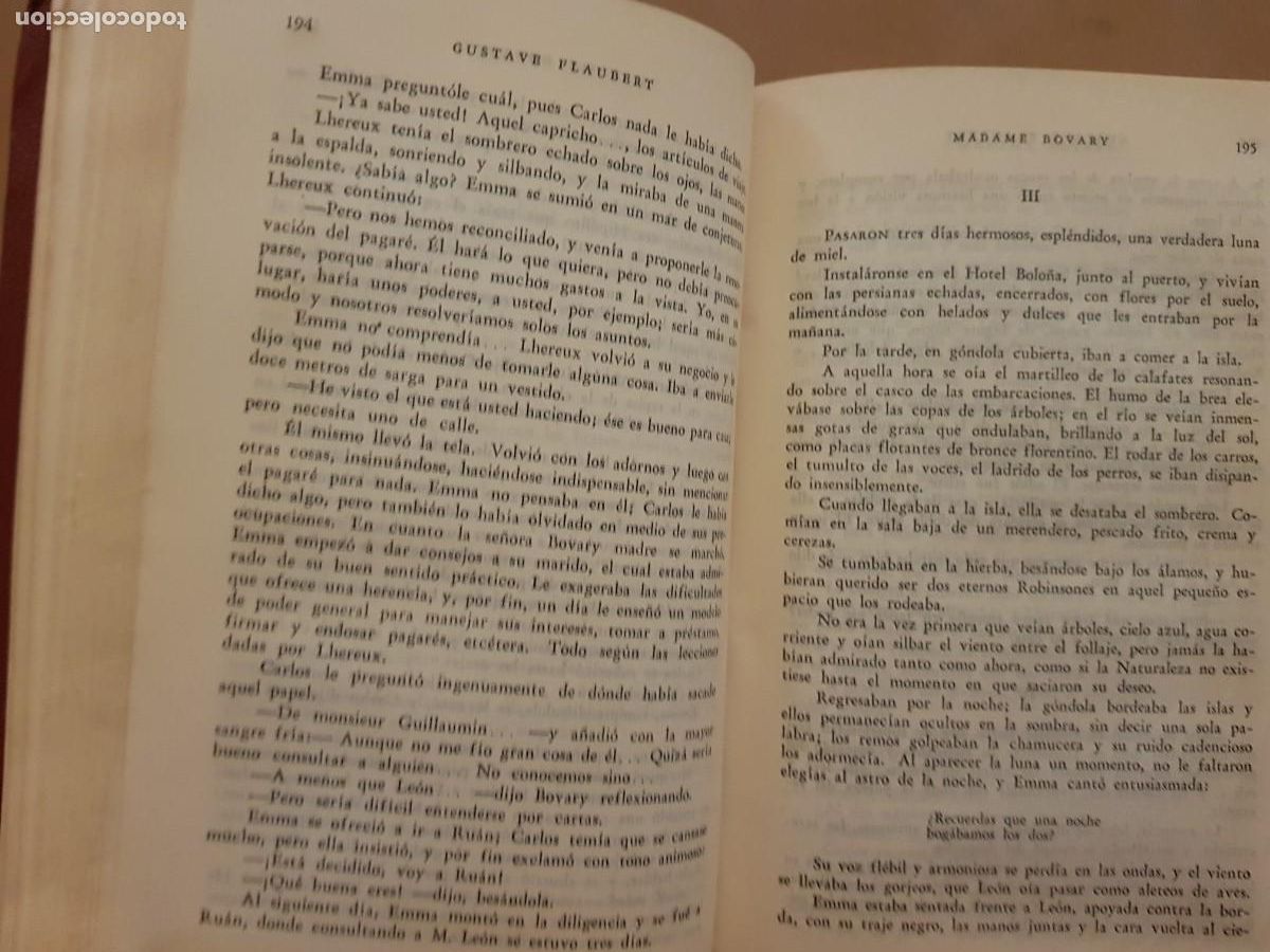 Libros: GUSTAVE FLAUBERT - NOVELAS COMPLETAS - EL ATENEO ED. - 1954 - Foto 10