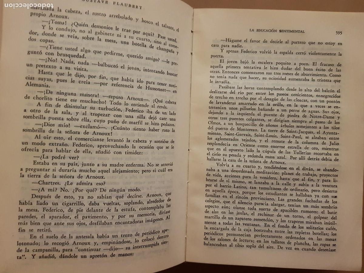 Libros: GUSTAVE FLAUBERT - NOVELAS COMPLETAS - EL ATENEO ED. - 1954 - Foto 15