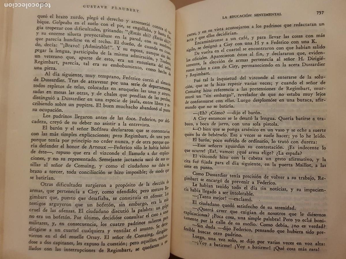 Libros: GUSTAVE FLAUBERT - NOVELAS COMPLETAS - EL ATENEO ED. - 1954 - Foto 17