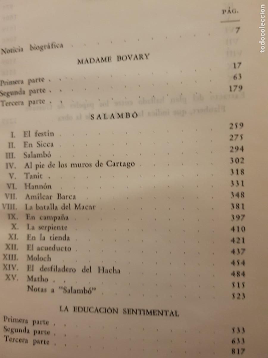 Libros: GUSTAVE FLAUBERT - NOVELAS COMPLETAS - EL ATENEO ED. - 1954 - Foto 22