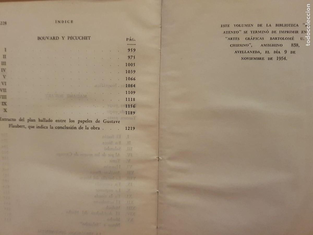 Libros: GUSTAVE FLAUBERT - NOVELAS COMPLETAS - EL ATENEO ED. - 1954 - Foto 23
