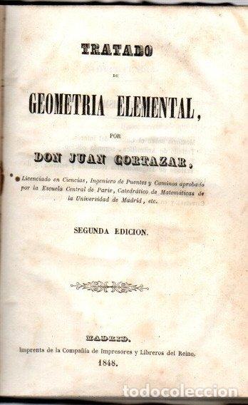 Libros: Tratado de geometr&iacute;a elemental - Cortazar, Juan - Foto 1