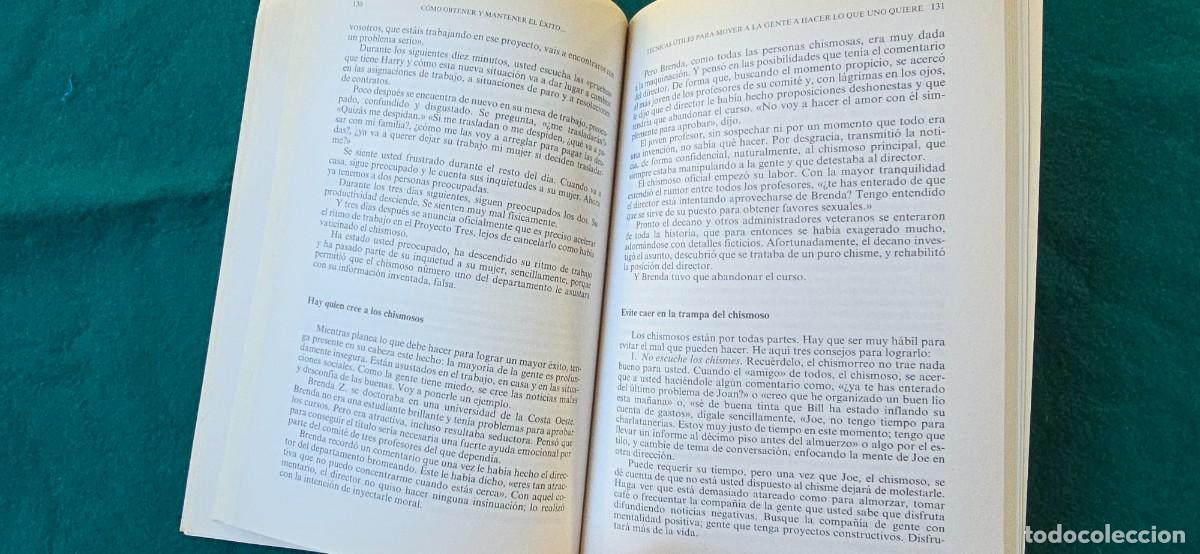 Libros: LIBRO COMO OBTENER Y MANTENER EL EXITO PERSONAL Y PROFESIONAL (1991) DAVID J. SCHWARTZ - Foto 3