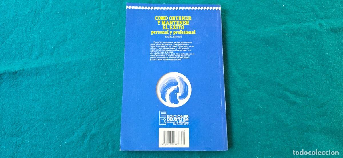 Libros: LIBRO COMO OBTENER Y MANTENER EL EXITO PERSONAL Y PROFESIONAL (1991) DAVID J. SCHWARTZ - Foto 4