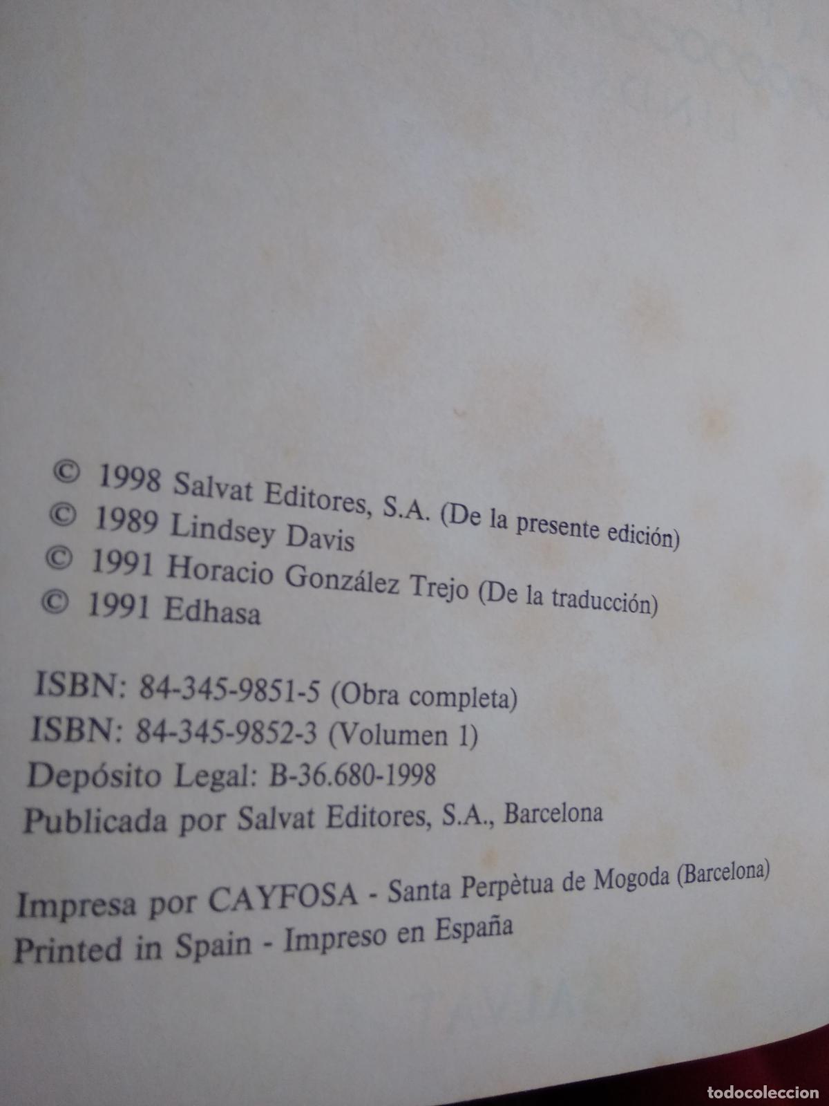 Libros: La Plata de la Britania Lindsey Davis L.6922-1469 - Foto 2