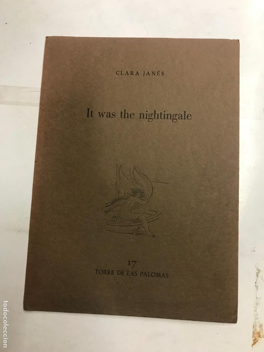 Libros: IT WAS THE NIGHTINGALE. - CLARA JAN&Eacute;S. - Foto 1
